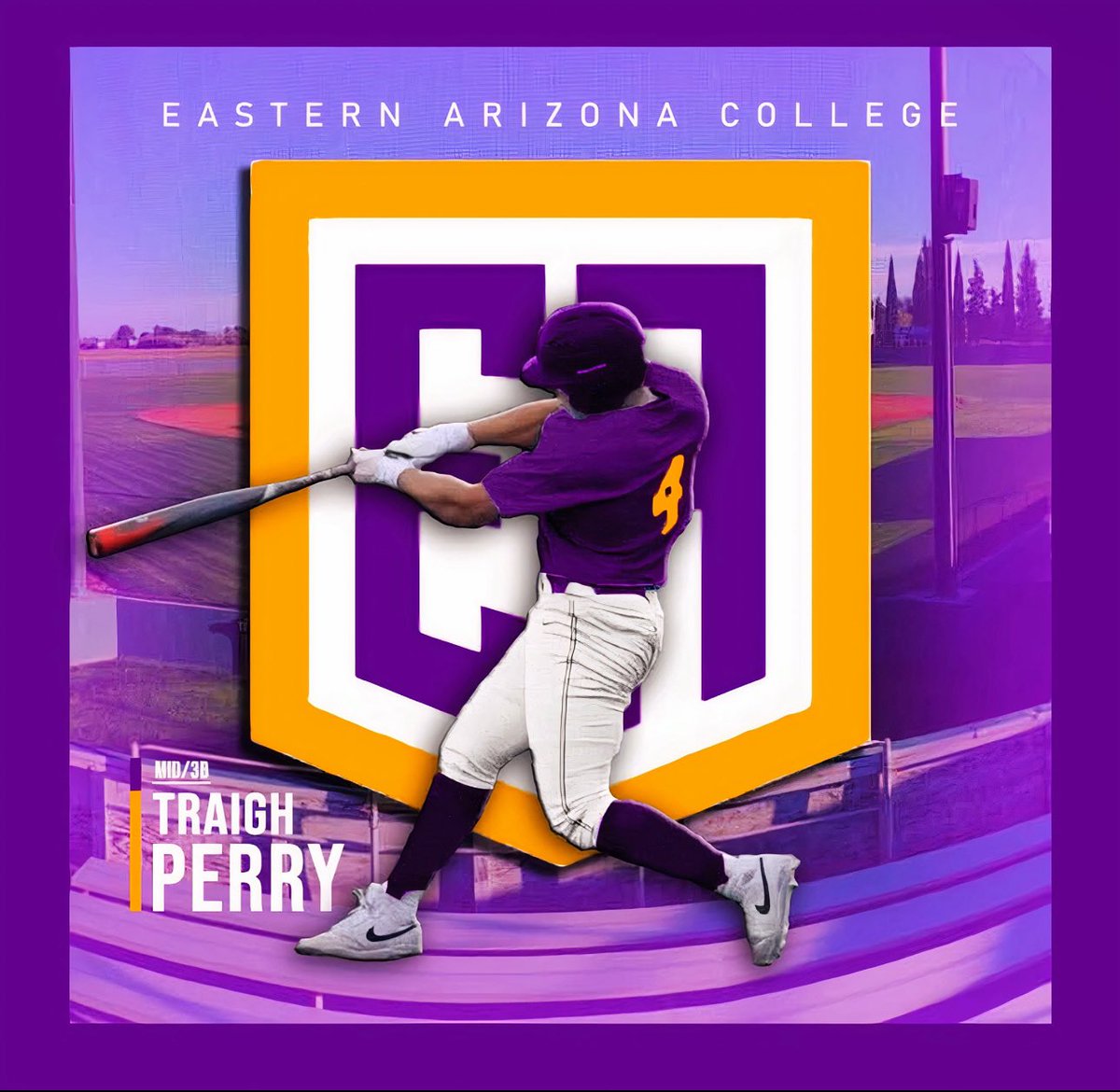 Traigh Perry (@realtraighperry) on Twitter photo First off, Iβm blessed to announce that I have committed to play baseball at Eastern Arizona College. Iβd like to thank God, my coaches, and family for helping me through this process. <a href="/dstigerbaseball/">DSTigerBaseball</a> <a href="/eastern_arizona/">Eastern Arizona Baseball</a> First off, Iβm blessed to announce that I have committed to play baseball at Eastern Arizona College. Iβd like to thank God, my coaches, and family for helping me through this process. <a href="/dstigerbaseball/">DSTigerBaseball</a> <a href="/eastern_arizona/">Eastern Arizona Baseball</a>
