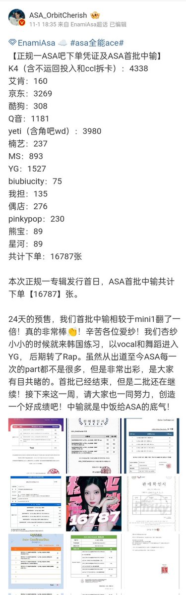 ahyeonries's tweet photo. Total sales of BABYMONSTER's 1st Full Album [DRIP] First Batch in CHINA

1. #AHYEON — 37,880 sales
2. #BABYMONSTER — 31,574 sales
3. #RUKA — 20,710 sales
4. #ASA — 16,787 sales
5. #RORA — 9,765 sales
6. #PHARITA — 7,649 sales
7. #RAMI — 6,465 sales
8. #CHIQUITA — 2,815 sales https://t.co/SObY5qULZG