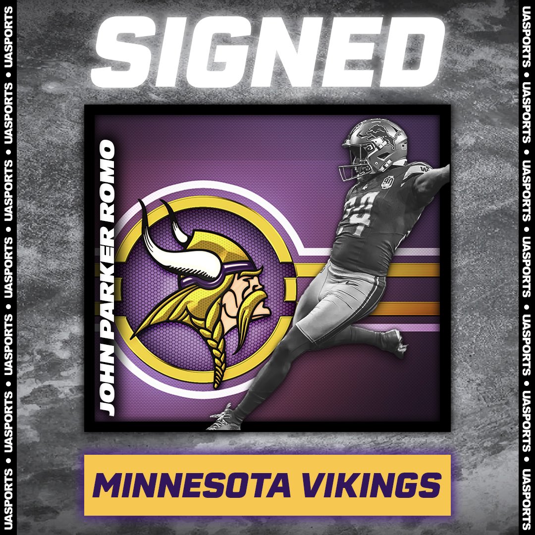 United Athlete Sports Agency (@uasportsagency) on Twitter photo #skol <a href="/Romo_HKA/">Parker Romo</a> has signed with the @vikings #skol <a href="/Romo_HKA/">Parker Romo</a> has signed with the @vikings