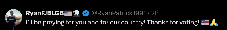 ExelyMax's tweet photo. @RyanPatrick1991 @CathyWi23175300 @ScottPresler "Preying"?
How very MAGAtty of you.
Decent people would pray.
MAGAts prey. https://t.co/Wl9FOS5hvD