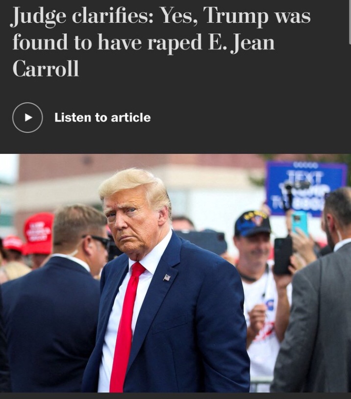EuropeanUnity1's tweet photo. Donald Trump is a rapist and a fraudster

Janey Godley was right

 #USElections2024 https://t.co/5eggBzeTbn