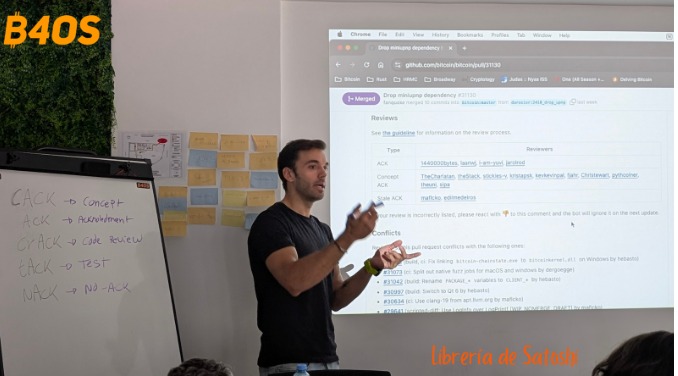 libdesatoshi's tweet image. ¡El workshop de *pull request reviews* con @sr_gi fue increíble! 🎉 Aprendimos y mejoramos nuestras habilidades en proyectos FOSS. #B4OS 2024 en Buenos Aires ¡Sigamos creciendo juntos!💻
#PullRequests #Workshop #OpenSource #B4OS #OpenSource #Developers #FOSS #Coders #BitcoinDev