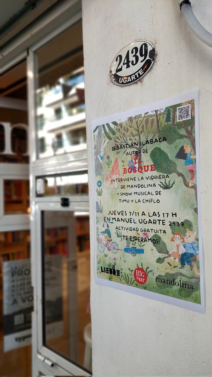 Mandolina Libros (@mandolinalibros) on Twitter photo Este jueves Sebastián Ilabaca ilustra nuestra vidriera y lo acompañamos con merienda y un showcito musical. 🎶🖌🎨📚✨️
¡Quedan todxs invitadxs!
<a href="/leemosBigSurArg/">Big Sur Argentina</a> Este jueves Sebastián Ilabaca ilustra nuestra vidriera y lo acompañamos con merienda y un showcito musical. 🎶🖌🎨📚✨️
¡Quedan todxs invitadxs!
<a href="/leemosBigSurArg/">Big Sur Argentina</a>