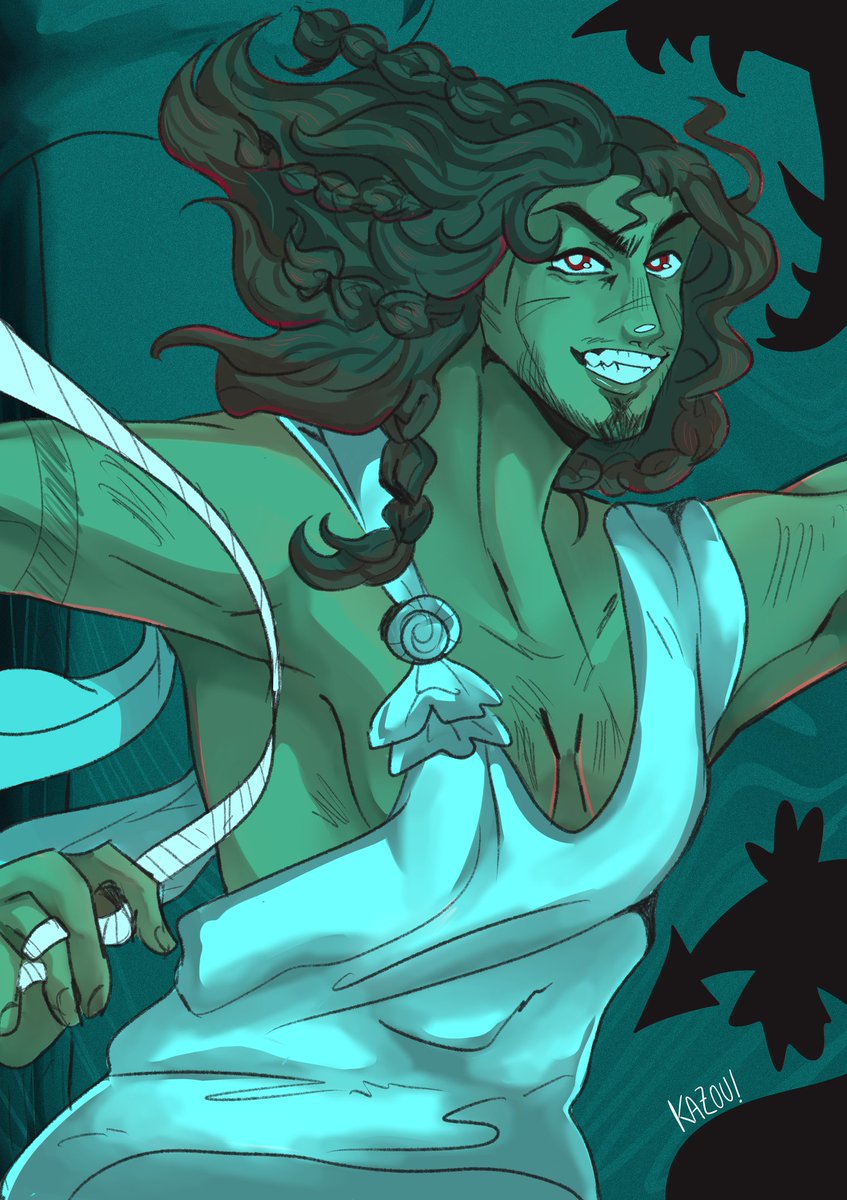 kazouchii's tweet photo. Drawing of Odysseus in the vengeance saga!!

I really lov Epic the musical https://t.co/V7ENTEk0ss