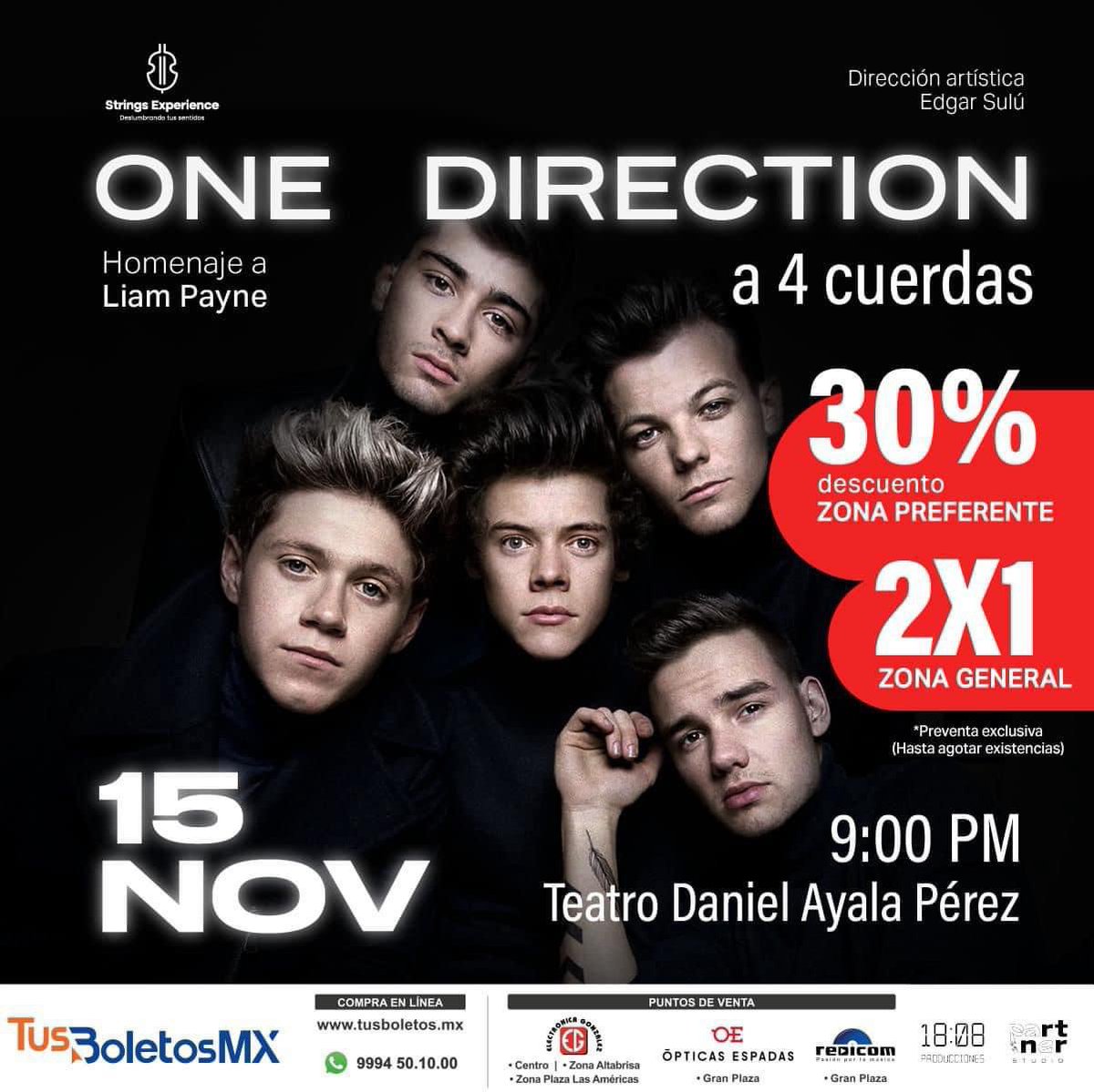 LiamPayneMx's tweet photo. Qué horror ver mil eventos de estos en todo el país y llamarles “homenaje”.

NO apoyen estos eventos que solo buscan generar dinero por el fallecimiento de nuestro Liam. Con decirles que los boletos más caros están en $400. Si fuera homenaje sería gratuito o con costo mínimo (ej. $50) y con música de él. Pónganse a analizar más a fondo y no se dejen llevar por la tristeza o nostalgia.