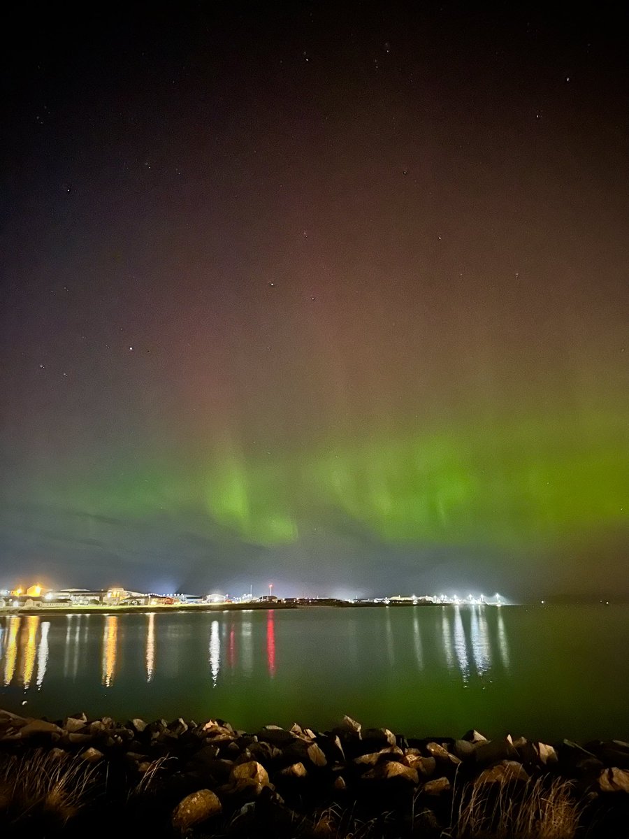 Northern Lights over Kirkwall, #Orkney.