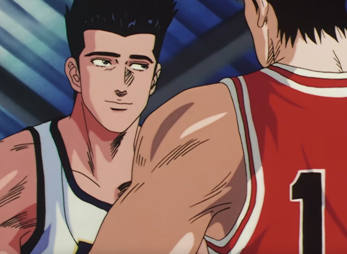 ToeiAnimationLA's tweet photo. #Rukawa se encuentra cara a cara con otra estrella: ¡#Sendoh! 🏀🔥
#SlamDunk https://t.co/sGksbafnrb