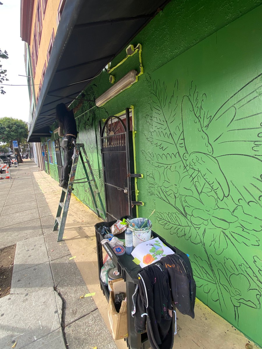 natbielczyk's tweet image. Our building is becoming a masterpiece! ❤️

#SanFranciscoArt
#SoMaDistrict
#BuildingMakeover