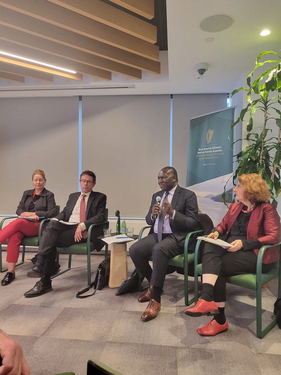 Ireland at UN (@irishmissionun) on Twitter photo Today, Ireland & <a href="/GCR2P/">GCR2P</a> held the annual Evans-Sahnoun Lecture on the Responsibility to Protect & marked the commencement of the 20th anniversary of #R2P.
<a href="/IrelandAmbUN/">Fergal Mythen - Ambassador of Ireland to the UN</a> welcomed our panel of past and present 🇺🇳 Special Advisors on R2P & Prof. Gareth Evans.
🇮🇪 reaffirms our Today, Ireland & <a href="/GCR2P/">GCR2P</a> held the annual Evans-Sahnoun Lecture on the Responsibility to Protect & marked the commencement of the 20th anniversary of #R2P.
<a href="/IrelandAmbUN/">Fergal Mythen - Ambassador of Ireland to the UN</a> welcomed our panel of past and present 🇺🇳 Special Advisors on R2P & Prof. Gareth Evans.
🇮🇪 reaffirms our