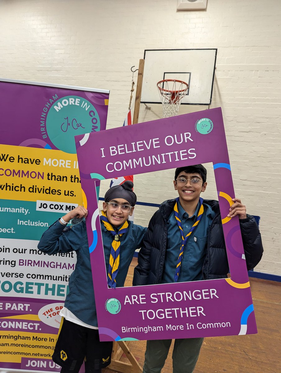 pjrookes's tweet photo. Inspirational evening at 313 Sahibzadas Sikh Scout group, who meet at Hamstead Hall Academy.  Heart warming to witness investiture in each section.  Awarded 36 More in Common badges to youngsters who had carried out the required activities. This takes us over the award of 2,000 https://t.co/mzrSUWOi1A