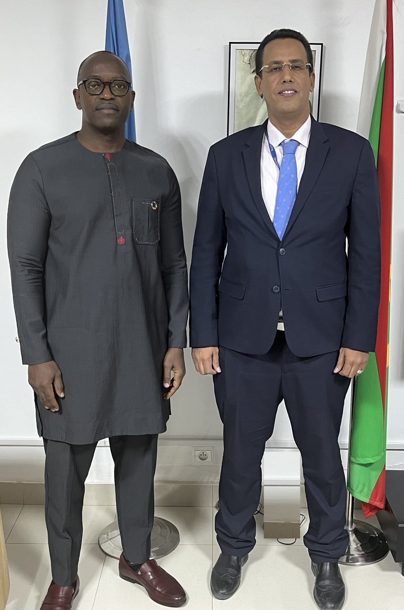 PNUDMauritanie's tweet photo. Échanges utiles ce jour entre M. Mansour Ndiaye, Rep. Résident #PNUD🇲🇷&amp; M. Cheikh Vaty, DG Fonds de Garantie de Mauritanie qui constitue une initiative stratégique visant à soutenir le développement des #PME tout en renforçant la stabilité &amp; l'efficacité du système financier en🇲🇷 https://t.co/VYkF5NZKNz