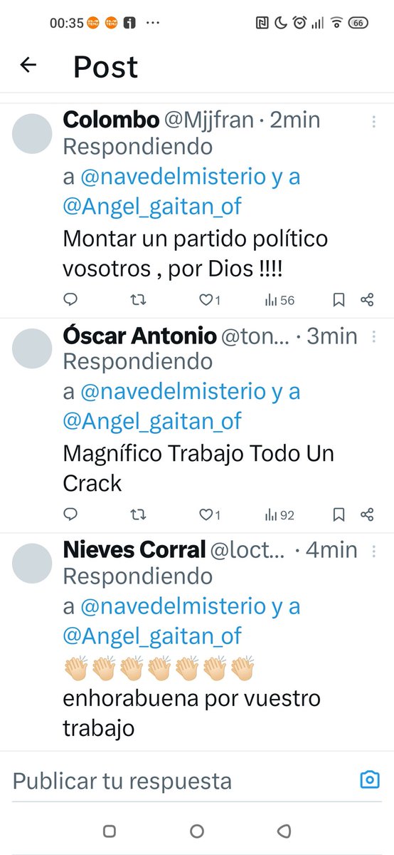 El nivel de los palmeros de la@navedelmisterio y el tal Ángel Gaitán. Ellos a lo suyo, sin que se les caiga la cara de vergüenza. Hace 5 min que siguen jodiendo en Valencia 🤌🏼🙄