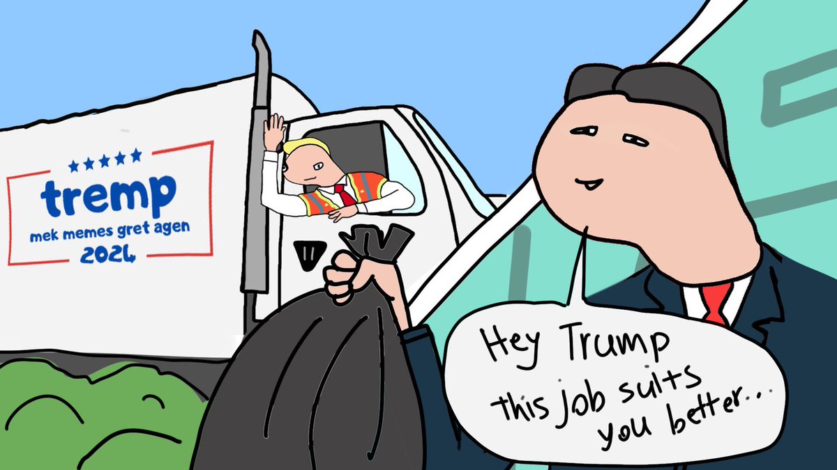 Hey Trump, looks like you’re finally doing something you’re truly qualified for! 🗑️ Sometimes, it’s best to leave the big decisions to those who know how to lead. Keep up the good work on those… cleanup duties! 😉 $JIN #Trump $TREMP