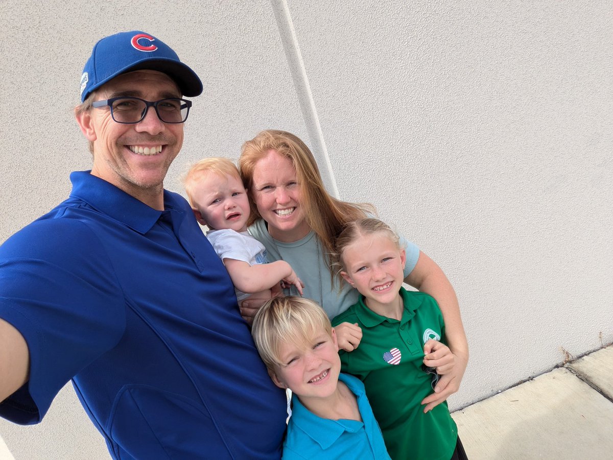 We pulled the kids out of school early today so they could join us in voting. They asked questions the entire time. No doubt they'll be thoughtful &amp; informed voters in a few short years.