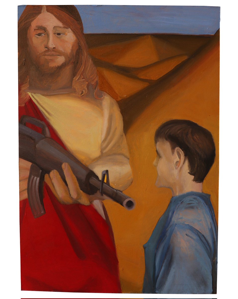 cristo entre la arena.