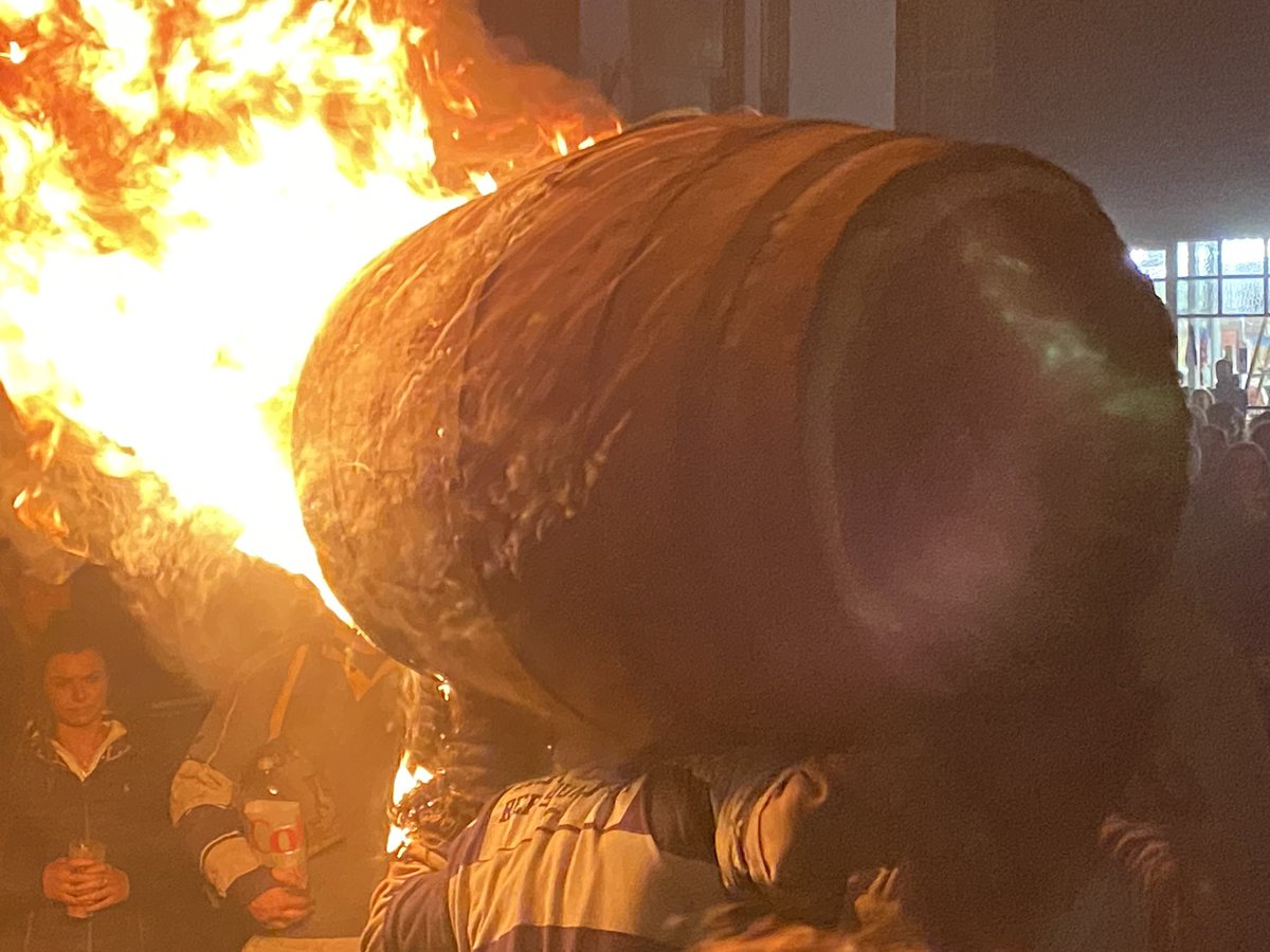 A regular November 5th in Ottery St Mary. “How do they risk assess for this?” I heard someone say. #otterystmary #otterytarbarrels #Devon #TheGreaterGood