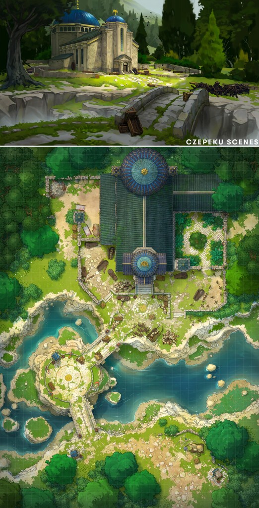 This scene looks peaceful. I'm sure nothing could surprise us here.

GM - "Remind me of your passive perception please?"