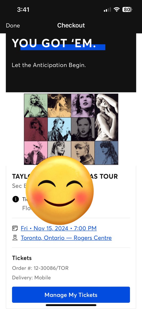 heydrsharp's tweet photo. @erastourticks Thanks to these posts I was ready and got tickets!!! Swiftie fans unite!! https://t.co/8d8pf8GdCs