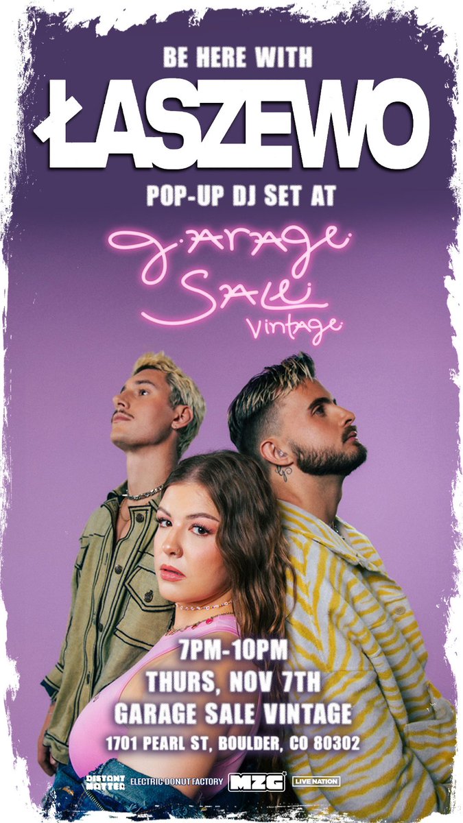 COLORADO FRIENDSSS: we’re doing a free pop up in Boulder this Thursday come kick it