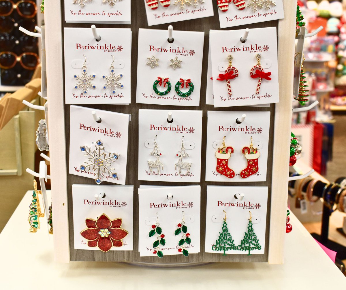 FredricksHM's tweet image. Dazzle the night away in our Christmas Earrings. Perfect for any holiday occasion! ❄️✨

#fredrickshallmark #hallmark #christmasearrings #holidayearrings #christmas #christmasoutfits #jewelry #earrings #giftideas #giftshops