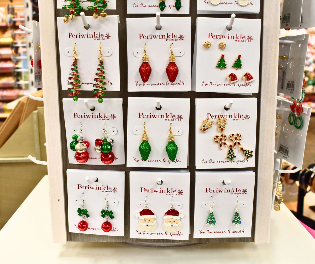 FredricksHM's tweet image. Dazzle the night away in our Christmas Earrings. Perfect for any holiday occasion! ❄️✨

#fredrickshallmark #hallmark #christmasearrings #holidayearrings #christmas #christmasoutfits #jewelry #earrings #giftideas #giftshops