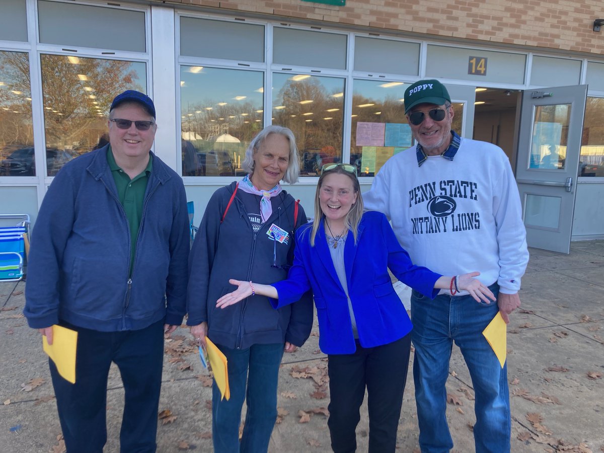 It's not over til 8pm!
That's why you can still spot great Dem candidates like <a href="/AnnaPayne4PA/">Anna Payne</a> (PA HD 142) still out there, getting work done.

Let's flip your seat blue, Anna!
#Pennsylvania #PAleg