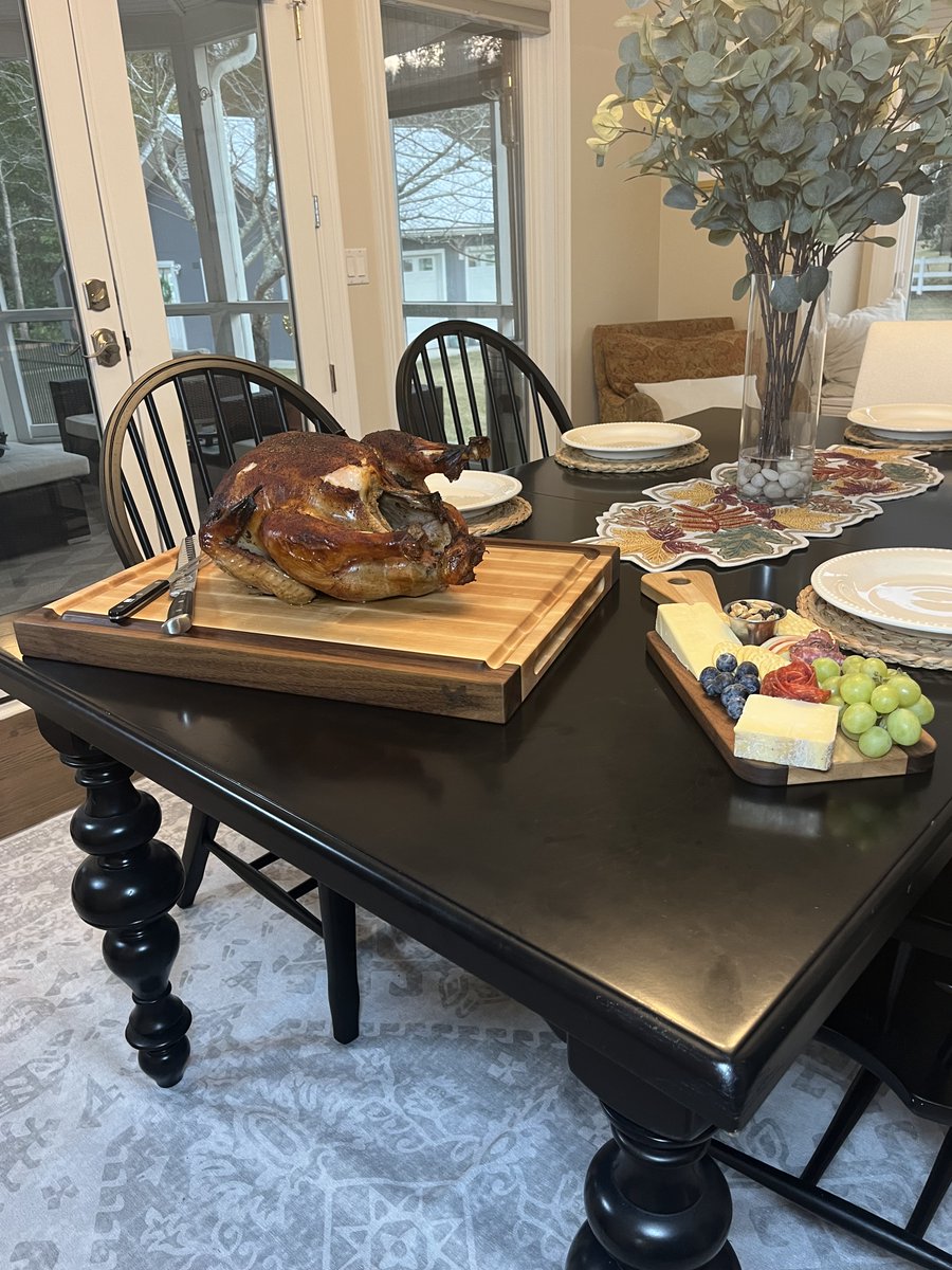 GreenDuckCustom's tweet image. Our Holiday Special is now LIVE!  We are offering our massive (24" x 18") hard maple and black walnut carving board with a free matching charcuterie board.  Special Price= $190.00 (plus tax) Shipped.  Order by Nov 15 for delivery before Thanksgiving!  greenduckcustoms.com…