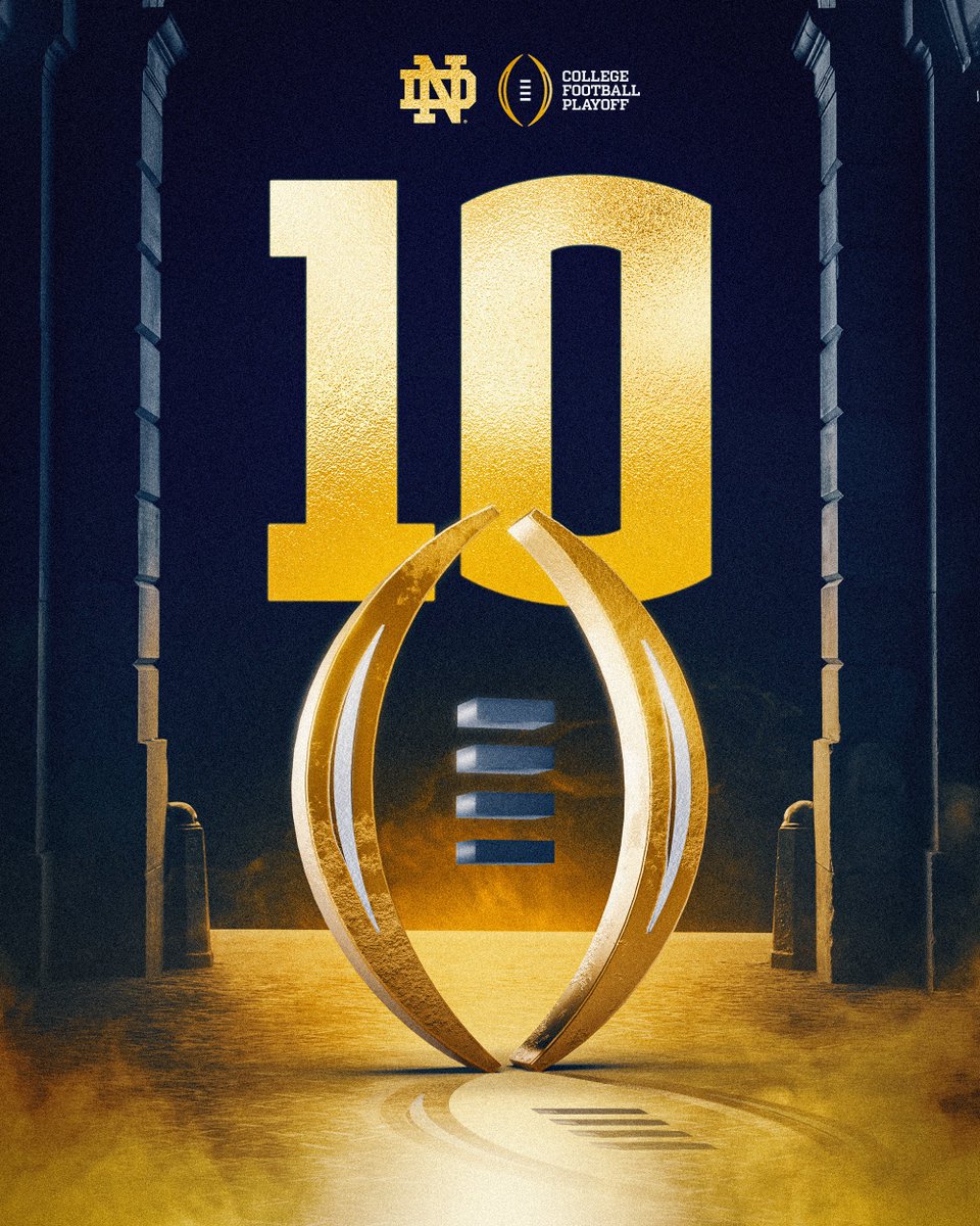 🔟 in the College Football Playoff Rankings

#GoIrish☘️