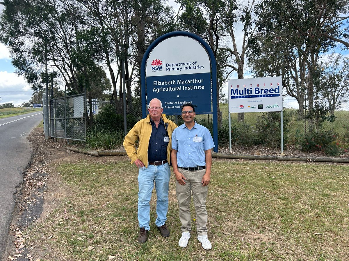 khadka_22's tweet photo. Visited the Elizabeth MacArthur Agricultural Institute in NSW—an inspiring experience at one of the world’s top centers for agriculture and biosecurity 📷! Had a great exchange with Dr. Joop van Leur and Dr. Solomon Maina, brilliant #plant_virologists at @NSWDPI. https://t.co/DMryFQN61M