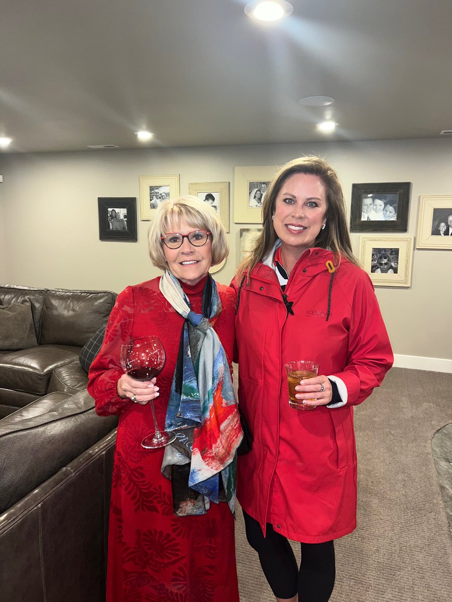 holly_harris's tweet photo. This is Connie Armstrong. When her son was little, he wrote in his New Testament Bible that he would be Governor someday. And tonight, Mrs Armstrong will see her son’s writing become reality when Kelly Armstrong is called as the 34th Governor of North Dakota. @Armstrong_ND https://t.co/yQ9I78sZfN