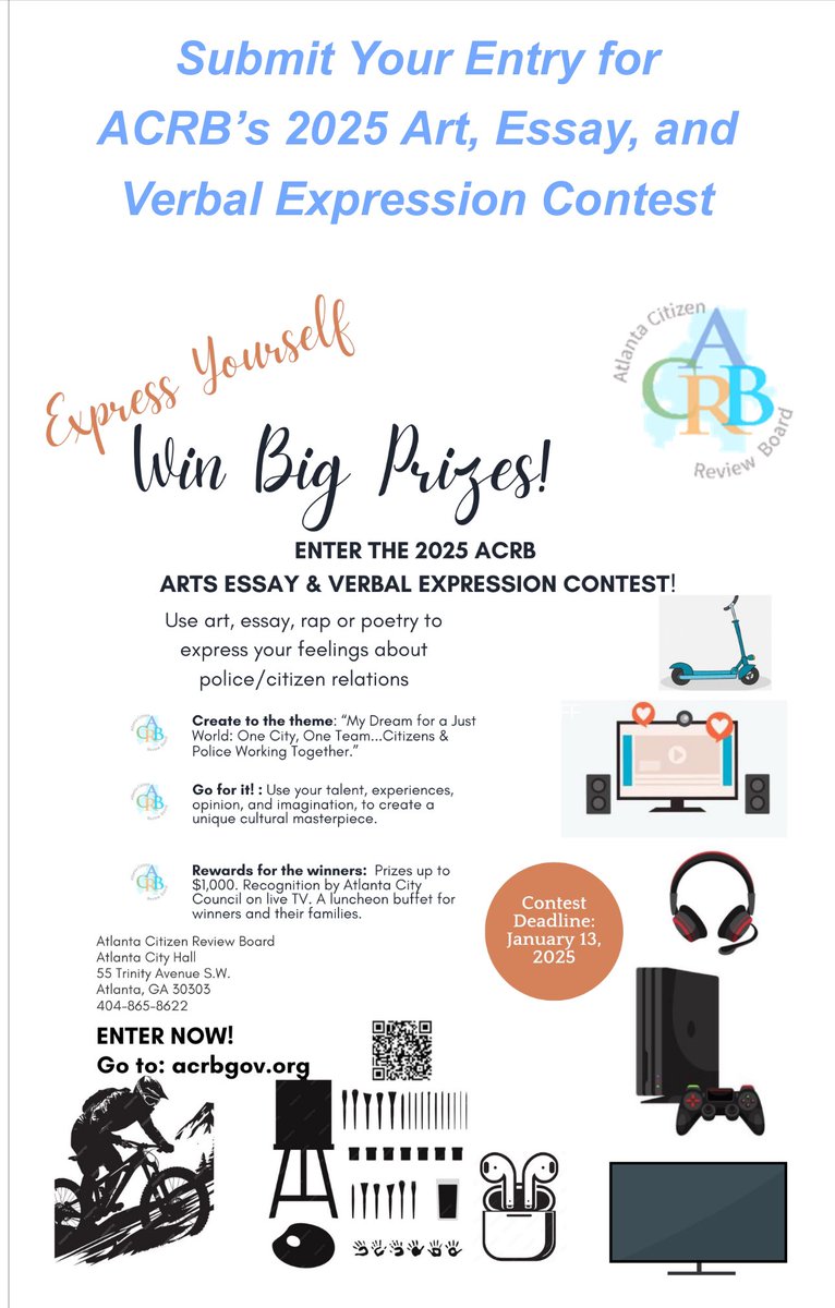 Dr. T. Saunders, Caregiver & Community Engagement (@sem_pbsa) on Twitter photo Submit entries now to win BIG prizes in the 2025 Art, Essay, and Verbal Expression Contest. See attached flyer for additional details. #WinBig <a href="/PBS_Atlanta/">Purpose Built Schools Atlanta</a> <a href="/moldingmindz/">Ms. Keely Sutton, Ed. S</a> <a href="/MsManago/">Parent Liaison Carver</a> <a href="/SlaterPBSA/">T.H. Slater Elementary School</a> <a href="/APSPrice/">Price Middle School</a> <a href="/NikkitaDW/">Dr. Nikkita Warfield</a> <a href="/ChashaWilliams/">Chasha Colbert-Williams</a> Submit entries now to win BIG prizes in the 2025 Art, Essay, and Verbal Expression Contest. See attached flyer for additional details. #WinBig <a href="/PBS_Atlanta/">Purpose Built Schools Atlanta</a> <a href="/moldingmindz/">Ms. Keely Sutton, Ed. S</a> <a href="/MsManago/">Parent Liaison Carver</a> <a href="/SlaterPBSA/">T.H. Slater Elementary School</a> <a href="/APSPrice/">Price Middle School</a> <a href="/NikkitaDW/">Dr. Nikkita Warfield</a> <a href="/ChashaWilliams/">Chasha Colbert-Williams</a>