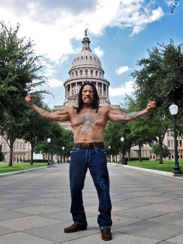 I'm telling everyone this is me after voting today...
<a href="/officialDannyT/">Danny Trejo</a>