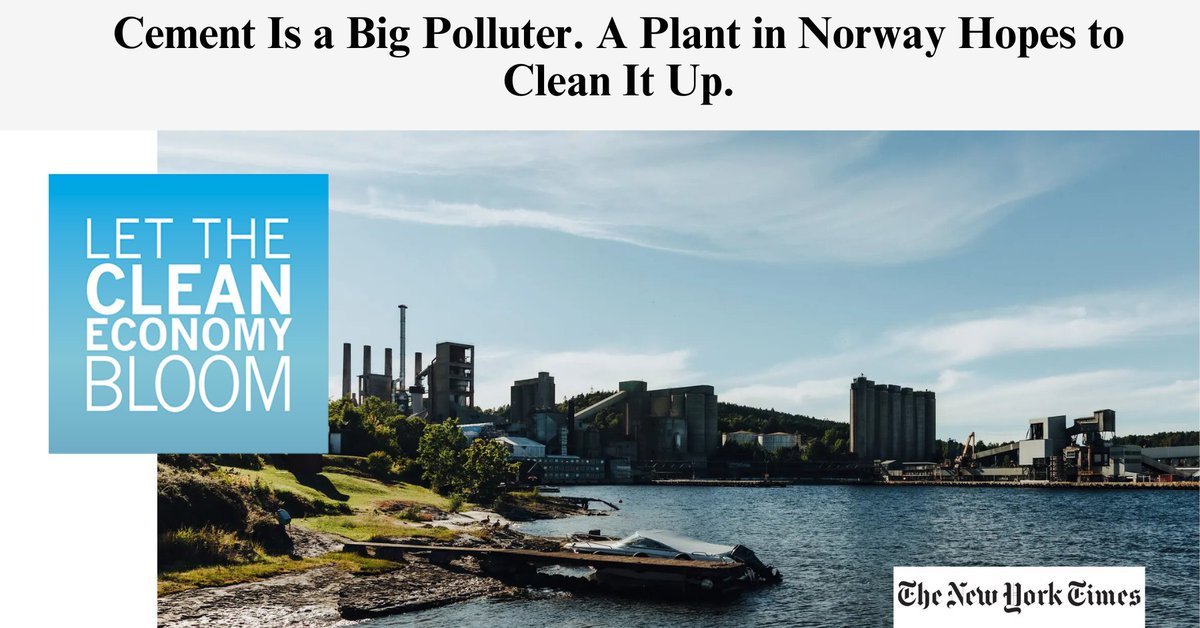 Citizen Group (@citizengroup) on Twitter photo Clean economy upgrades are sweeping across every sector, even society’s “building blocks.” <a href="/hd_materials/">Heidelberg Materials</a> plans to deploy carbon capture technology to reduce CO2 emissions in cement production. tinyurl.com/6aew8e8k #CarbonCapture #Cement #CleanEconomy Clean economy upgrades are sweeping across every sector, even society’s “building blocks.” <a href="/hd_materials/">Heidelberg Materials</a> plans to deploy carbon capture technology to reduce CO2 emissions in cement production. tinyurl.com/6aew8e8k #CarbonCapture #Cement #CleanEconomy