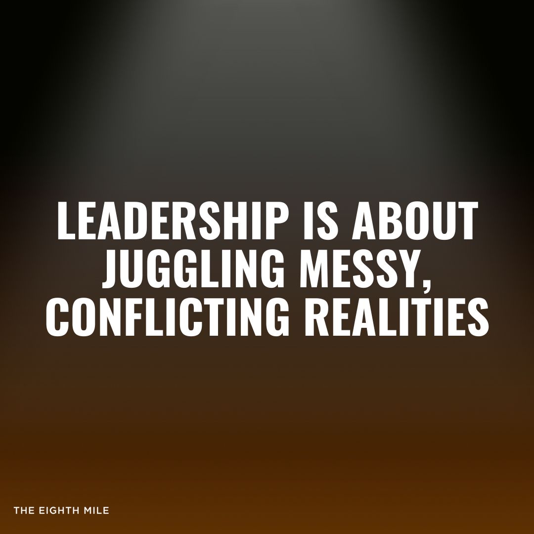 Leadership might seem simple on the surface but dig a little deeper, and you’ll find that it’s anything but straightforward.

It’s a constant tug-of-war between opposing forces.

And there’s no way around them.

#empathy #contradictions #leadershipchallenges #trust