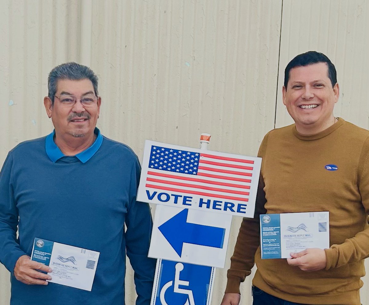 I’m incredibly humbled and honored to have my Dad by my side when we cast our votes together this morning.
Remember, you have until 8:00PM tonight to VOTE!
