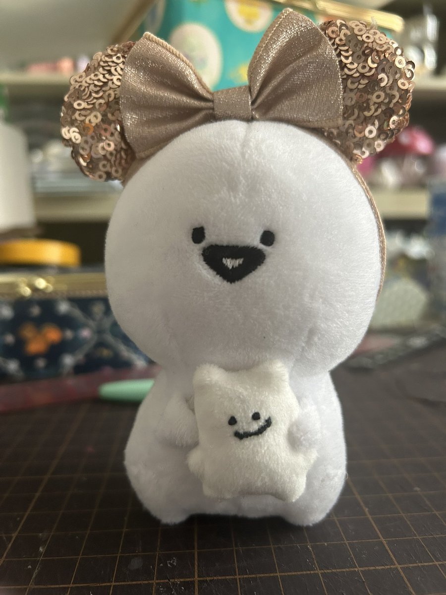 お文具さんが作ったぬいぐるみ『お耳』ちゃんが すごく可愛い。 明日