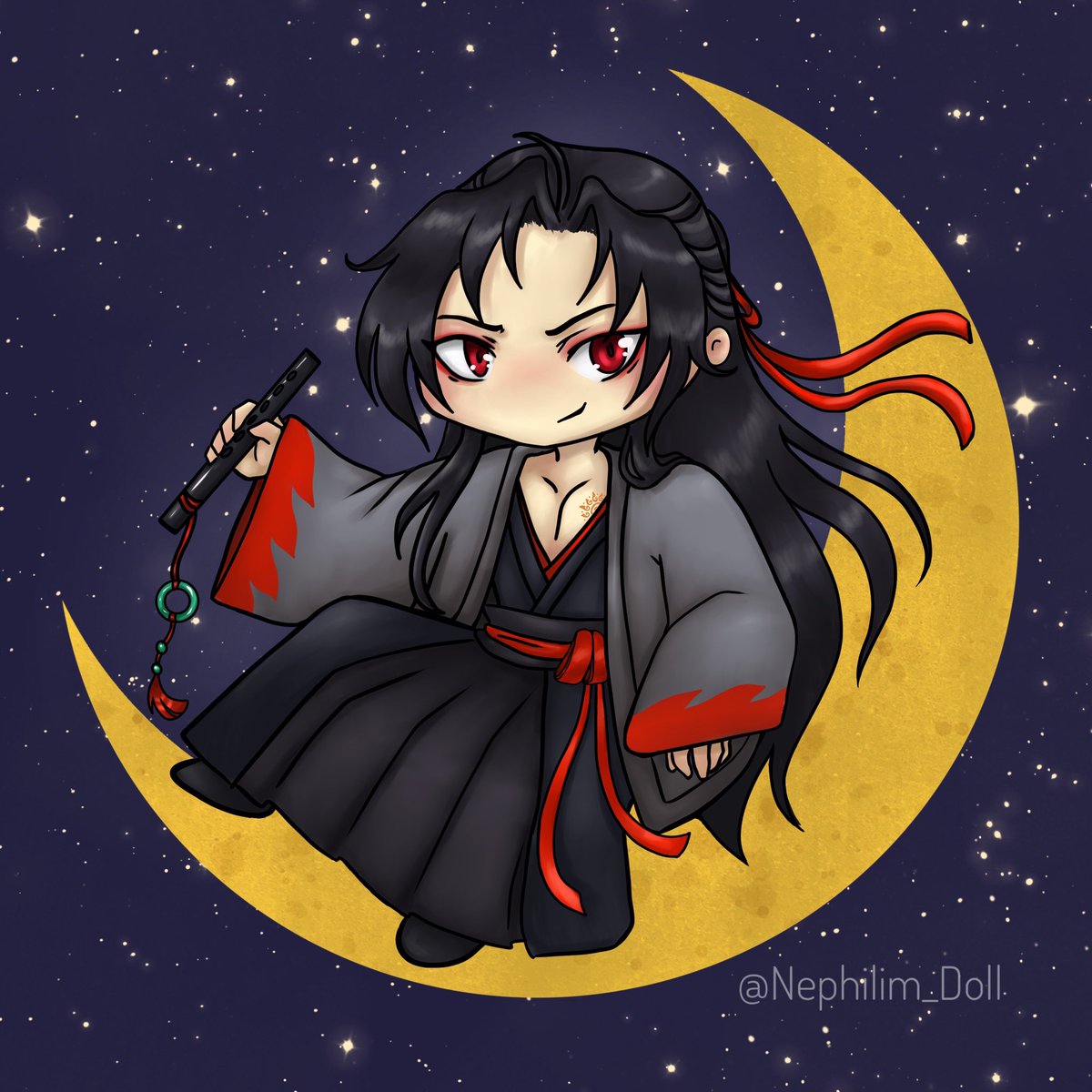 Nephilim_Doll's tweet photo. I made a chibi Yiling Patriarch for Wei Ying’s birthday 🎂

#wwx #mdzs #mdzsfanart #weiying #yllz #weiwuxian #yilinglaozu https://t.co/XbbnATLsbw