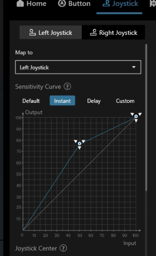 KIRNEILL's tweet photo. Aim Assist Hack for Call of Duty Black Ops 6:

if you are on a controller that allows you to change your joystick profiles (Xbox Elite, FlyDigi, PS5 edge), then set the profile of the left joystick to instant or matching this graph here.

Why? COD increases your Aim Assist if you are strafing during a gunfight (moving your left stick to the right and left repeatedly)

Changing this will make your aim assist feel stronger and make you a harder target to hit. (especially if you don't usually strafe during a gunfight)