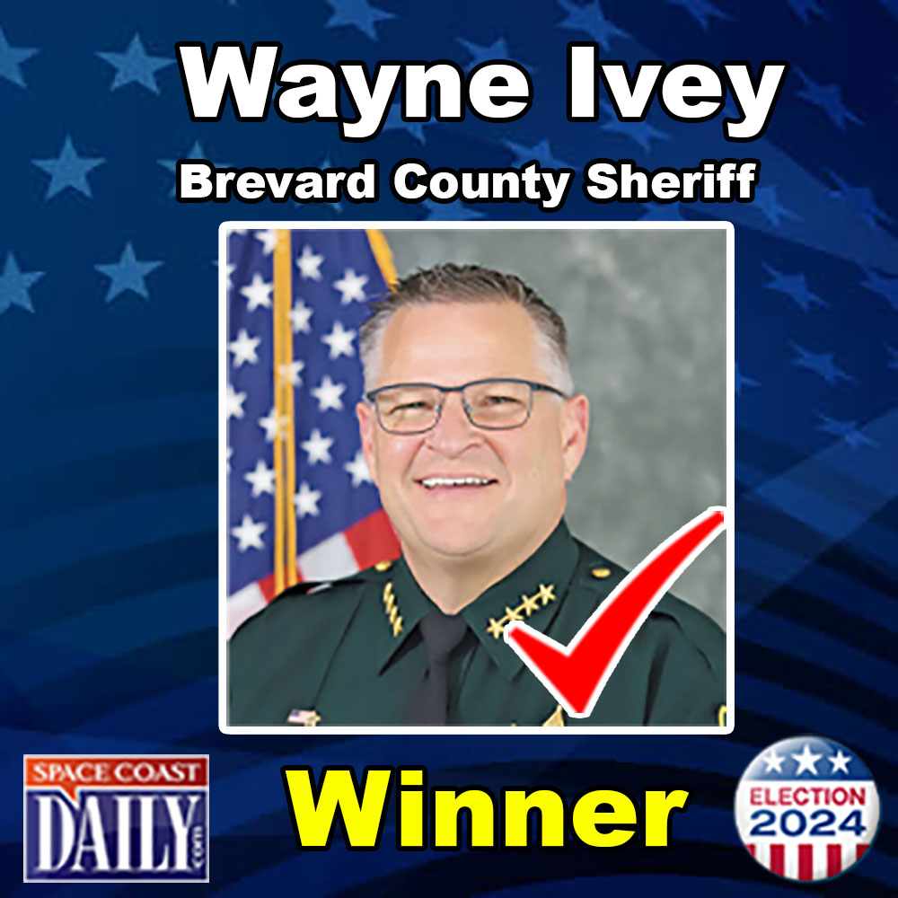 SpaceCoastDaily's tweet photo. ELECTION 2024: Wayne Ivey Will Continue to Serve as Brevard County Sheriff. https://t.co/RljwBmm0NF https://t.co/nV563n3Sgm