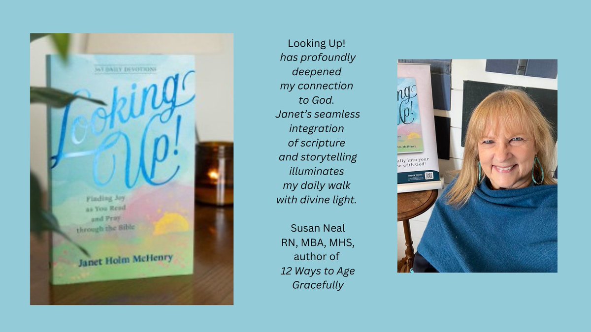 LookingUpFirst's tweet photo. Celebrating the release of my 27th traditionally published book today: Looking Up! Finding Joy as You Read and Pray Through the Bible. Even on days of struggle, I find reason to hope in the pages of the Word. @ourdailybread #lookingupbook https://t.co/Aejgjt30WV https://t.co/zNpQvXRNMX