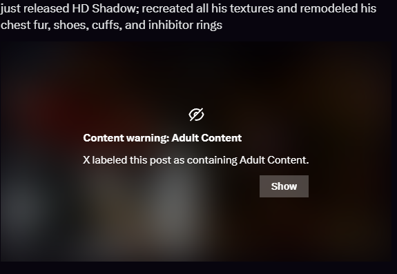 i hate this site bruh do they think i posted shadow's pussy or something