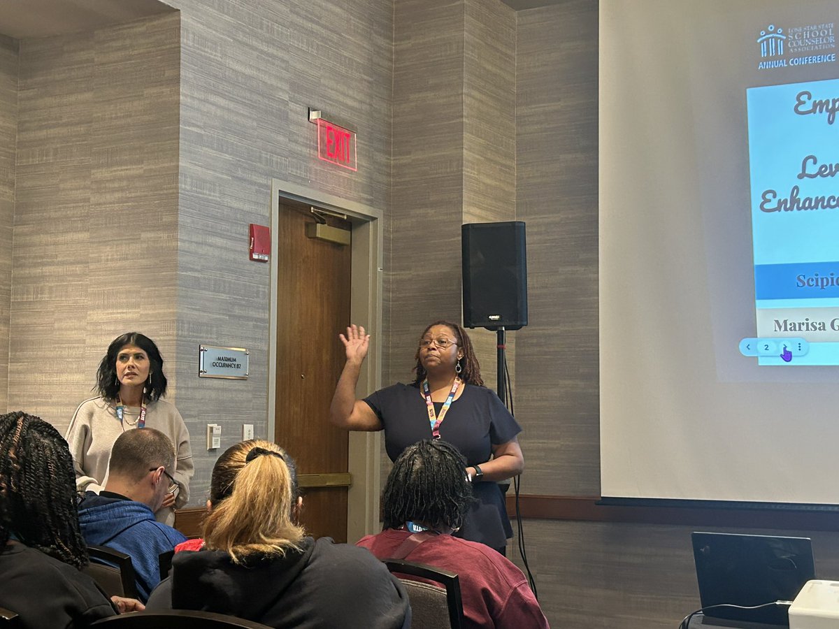 Dr. Courtney Jackson (@cojackson78) on Twitter photo Another great presentation by our <a href="/cedarhillisd/">Cedar Hill ISD</a> counselors <a href="/LSSSCA1/">@LSSSCA1</a>. <a href="/chhscounselors1/">CHHSCounselors</a> Garmon and McElroy thought counselors across Texas about the magic of using AI to enhance their programs. <a href="/cedarhillisd/">Cedar Hill ISD</a> <a href="/PrincipalJoffre/">Leroy Joffre</a> Another great presentation by our <a href="/cedarhillisd/">Cedar Hill ISD</a> counselors <a href="/LSSSCA1/">@LSSSCA1</a>. <a href="/chhscounselors1/">CHHSCounselors</a> Garmon and McElroy thought counselors across Texas about the magic of using AI to enhance their programs. <a href="/cedarhillisd/">Cedar Hill ISD</a> <a href="/PrincipalJoffre/">Leroy Joffre</a>