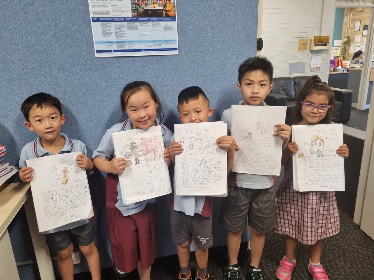 My day is complete when our lovely students stop by for a visit. The vocabulary used in their writing was something they were all very proud of. #loveyourhive