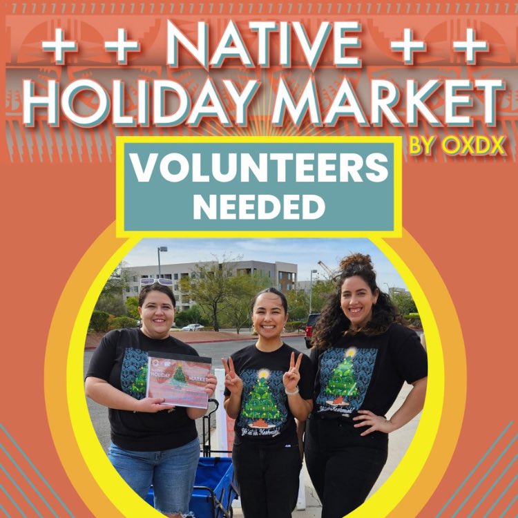 VOLUNTEERS NEEDED! for the 2024 OXDX Holiday Market, a celebration of Indigenous artistry &amp; local businesses Sat., Nov. 30th at @tempearts. #volunteers will also get a specially designed OXDX t-shirt to wear &amp; take home. Sign up today!bit.ly/OXDX24_Volunte…