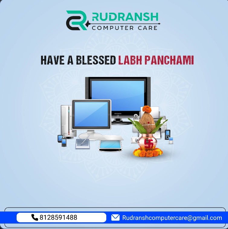 RudranshComCare's tweet photo. #Rudransh
May this #auspicious day mark the beginning of another #successful #year for you. #Happy #labhpancham
“𝙊𝙣𝙚 𝙎𝙩𝙤𝙥 𝙎𝙤𝙡𝙪𝙩𝙞𝙤𝙣” your #Computer #Hardware, #Software #installation, #operatingsystem Installation, #Networking New Setup, Networking #Cable rechecking https://t.co/4VGnywNUPx