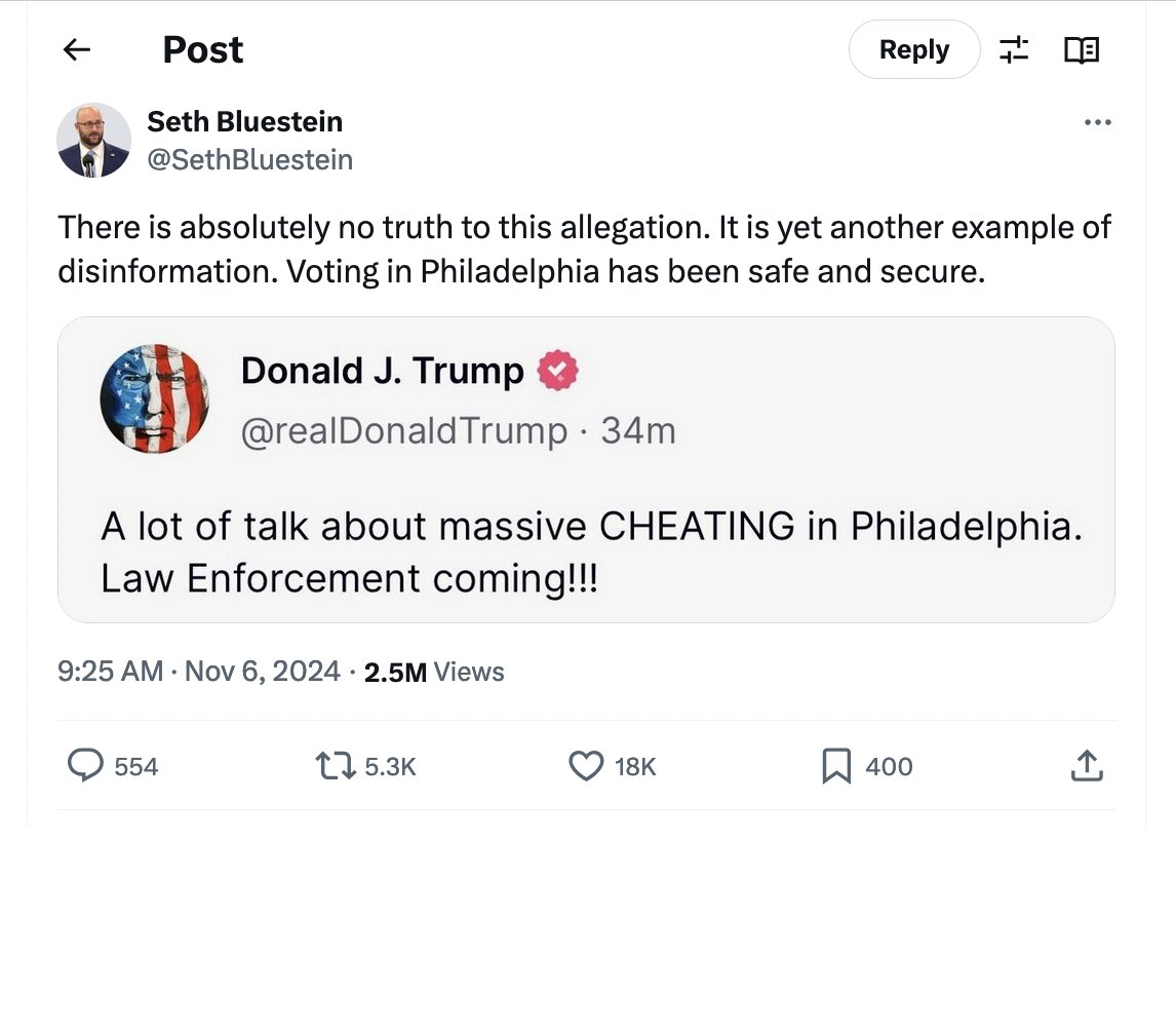 Case in point. <a href="/FergusonNews/">Sarah Ferguson</a> happily promoting Trump's lies, as if she's never heard of this thing called misinformation spreading and how it works.

The post on the right is the type the American journos are doing - which highlights how appalling Aust's political journalism is.