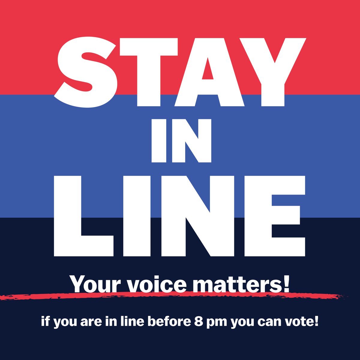 Wisconsin, one hour until polls close.

Don’t walk away from making your voice heard. 

This election is close, so every vote counts!