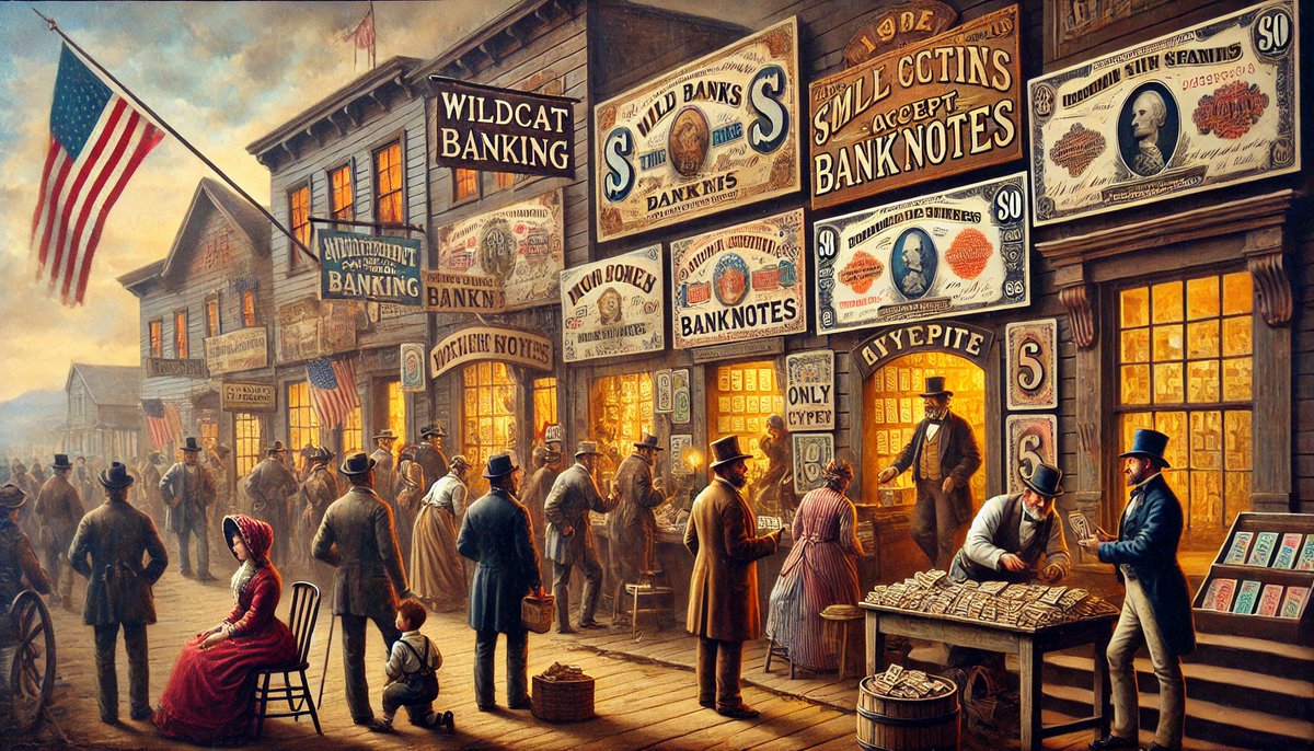 Treasury's Q4 report compares today’s stablecoin landscape to the Wildcat Banking Era 😼

What was the Wildcat Banking Era? Back in the 1800s, banks each had their own version of ‘dollars’ with different backing, leading to discounts and uneven value. Fast forward to today,