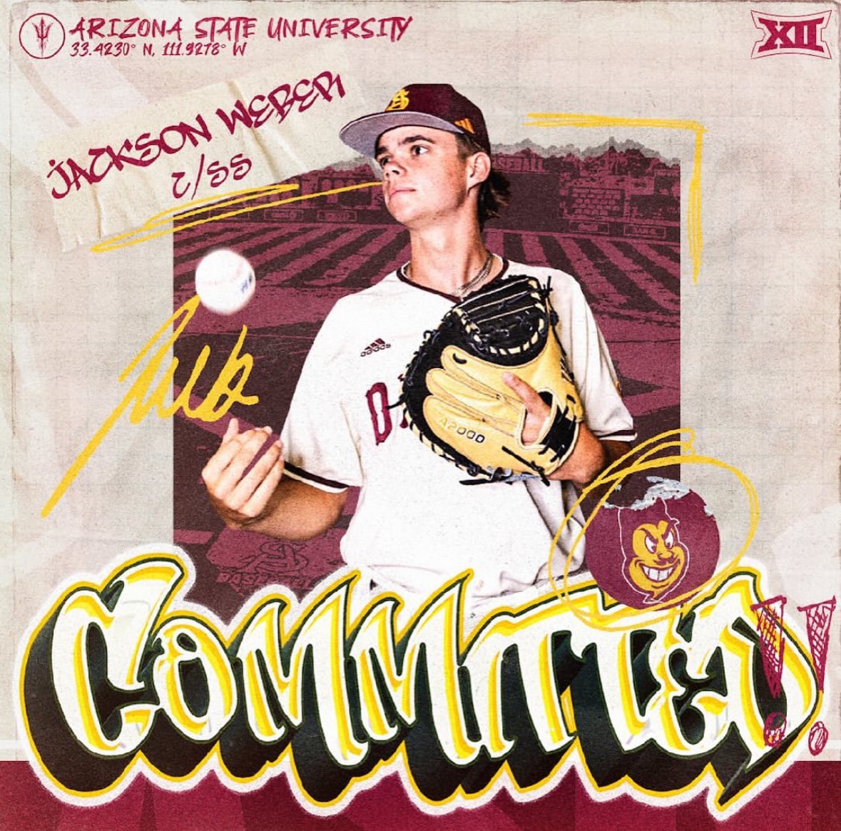 Beau Polvorosa (@beau2185) on Twitter photo Congratulations to <a href="/JacksonWeber_/">Jackson Weber</a> on the commitment to Arizona State! Keep up the hard work and proud of you! Congratulations to <a href="/JacksonWeber_/">Jackson Weber</a> on the commitment to Arizona State! Keep up the hard work and proud of you!