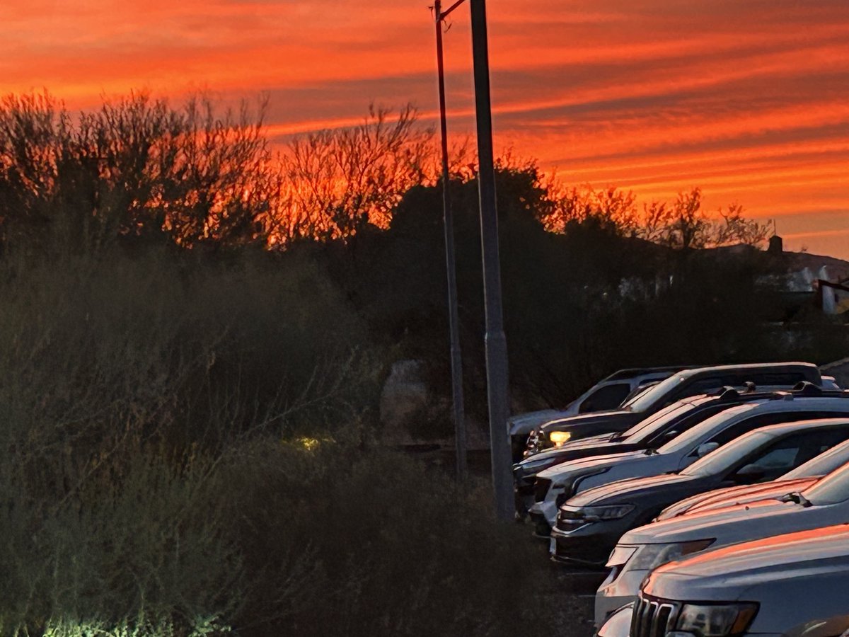 Sunset over Election Day, 2024. One hour left to vote or drop off your ballot. #LD4